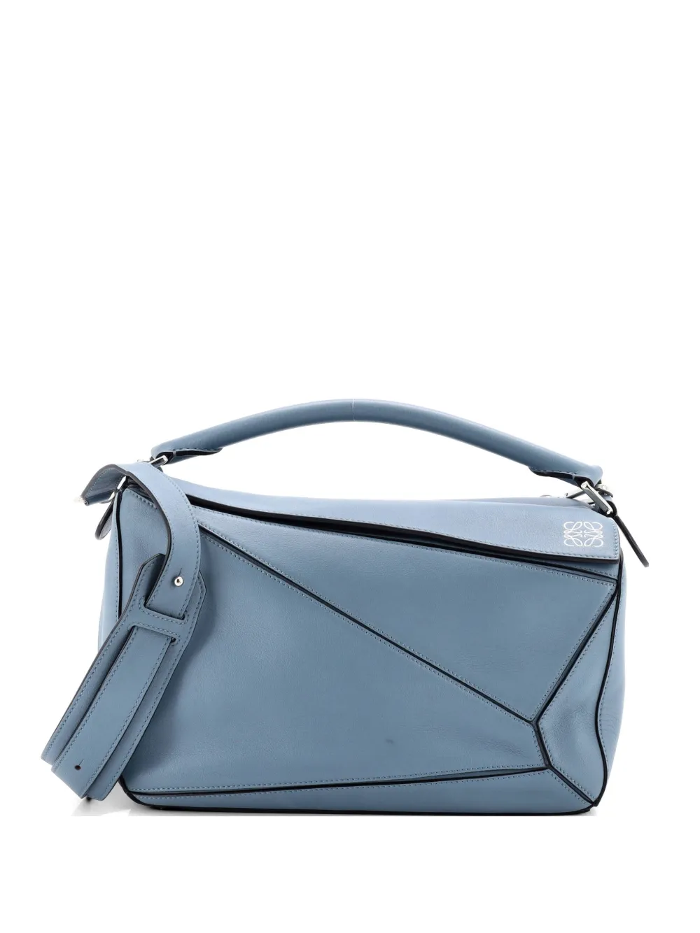 Loewe Pre-Owned Puzzle Bag Leather Medium shoulder bag - Blu
