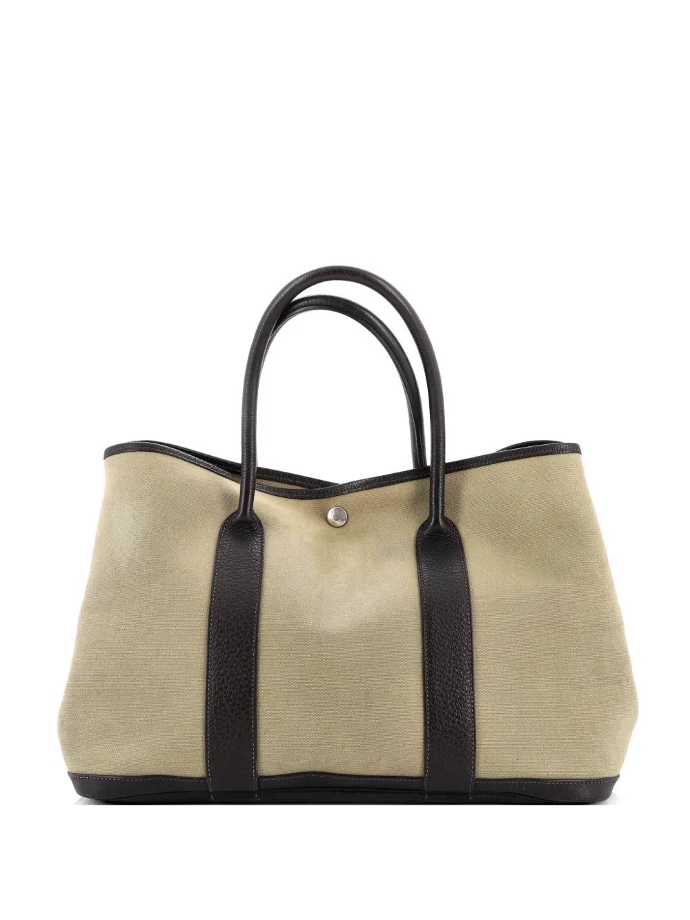 Hermès Pre-Owned Garden Party Toile and Leather 36 tote bag - Marrone