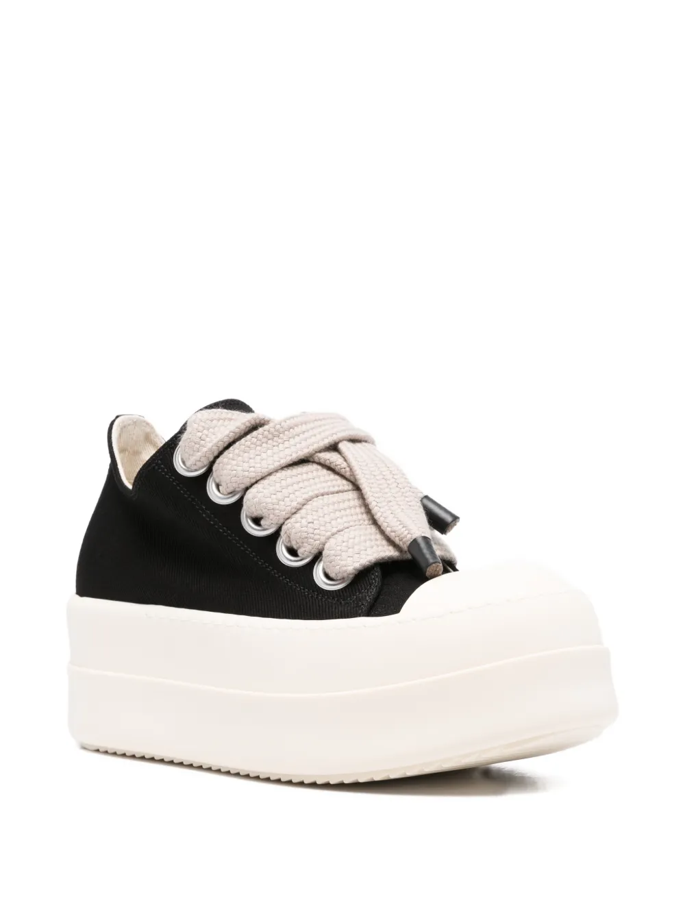 Rick Owens DRKSHDW Mega Bumper sneakers met plateauzool en ringlets Zwart