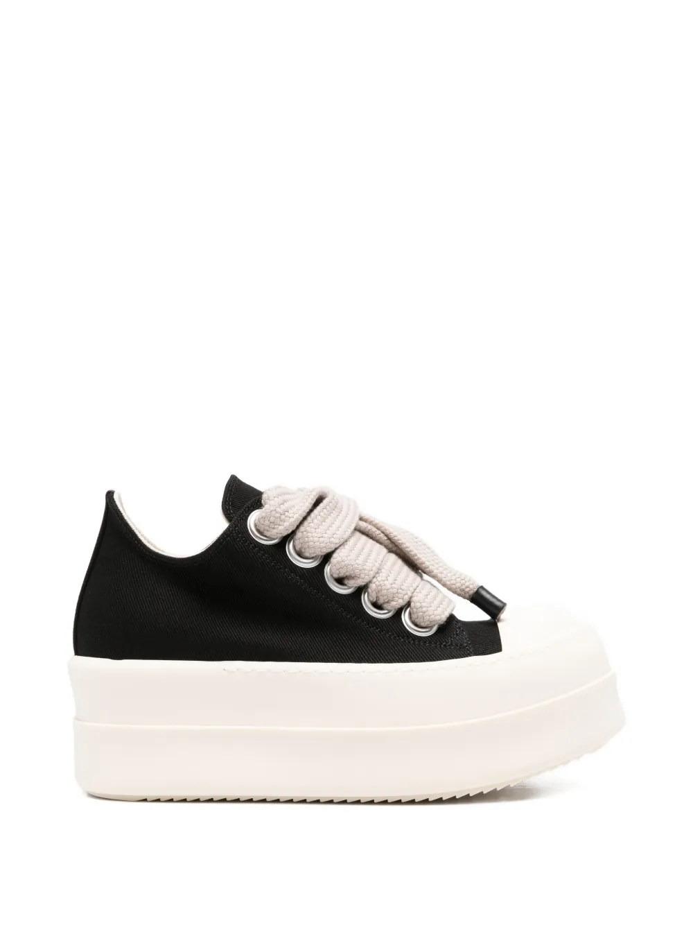 Rick Owens DRKSHDW Mega Bumper sneakers met plateauzool en ringlets Zwart