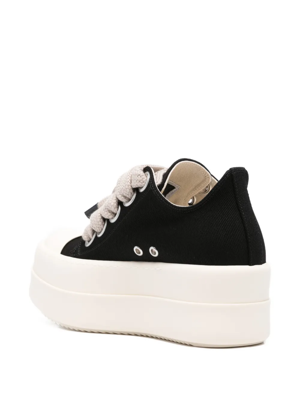 Rick Owens DRKSHDW Mega Bumper sneakers met plateauzool en ringlets Zwart