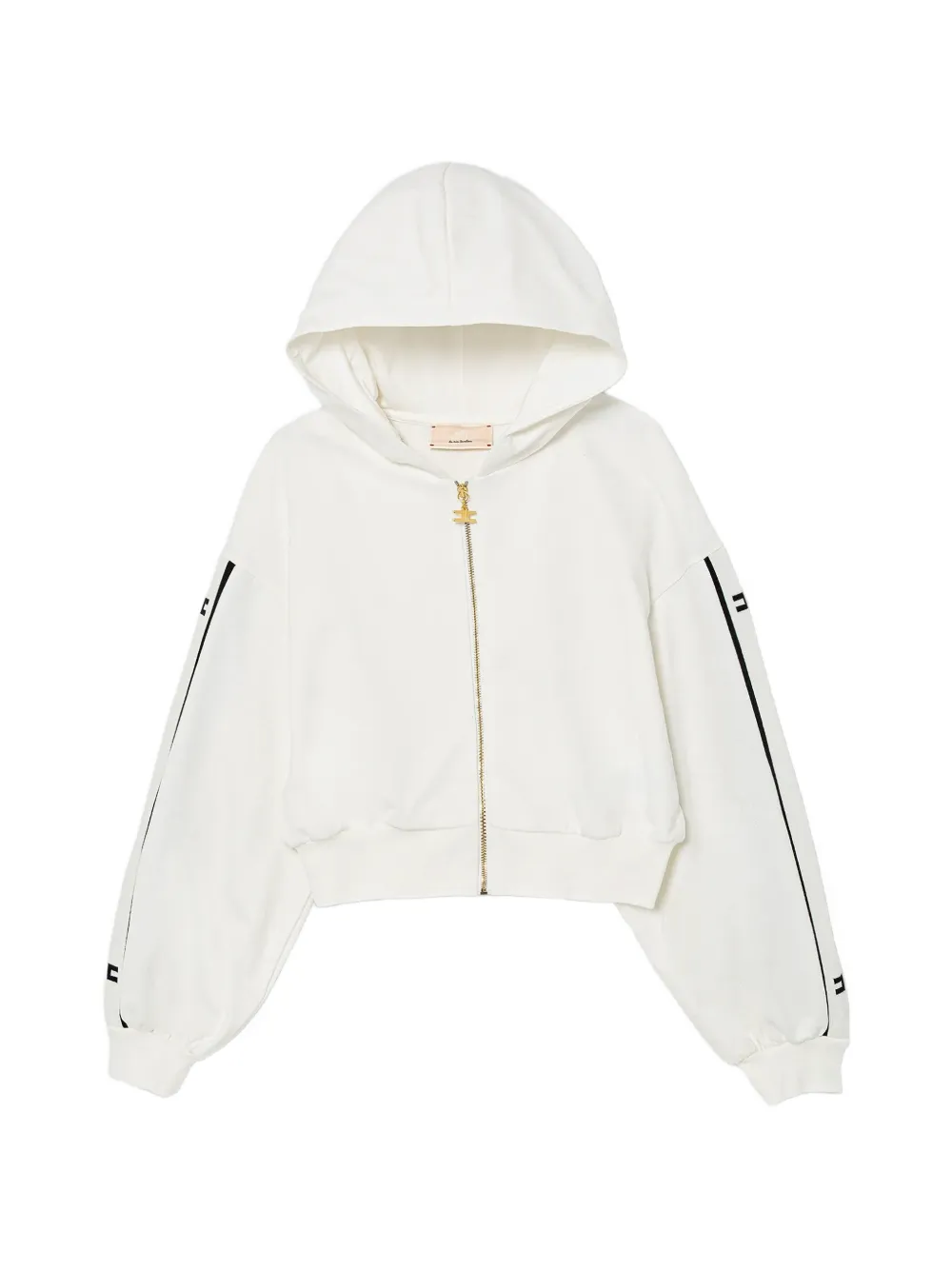 Elisabetta Franchi La Mia Bambina zip-up hoodie - Bianco