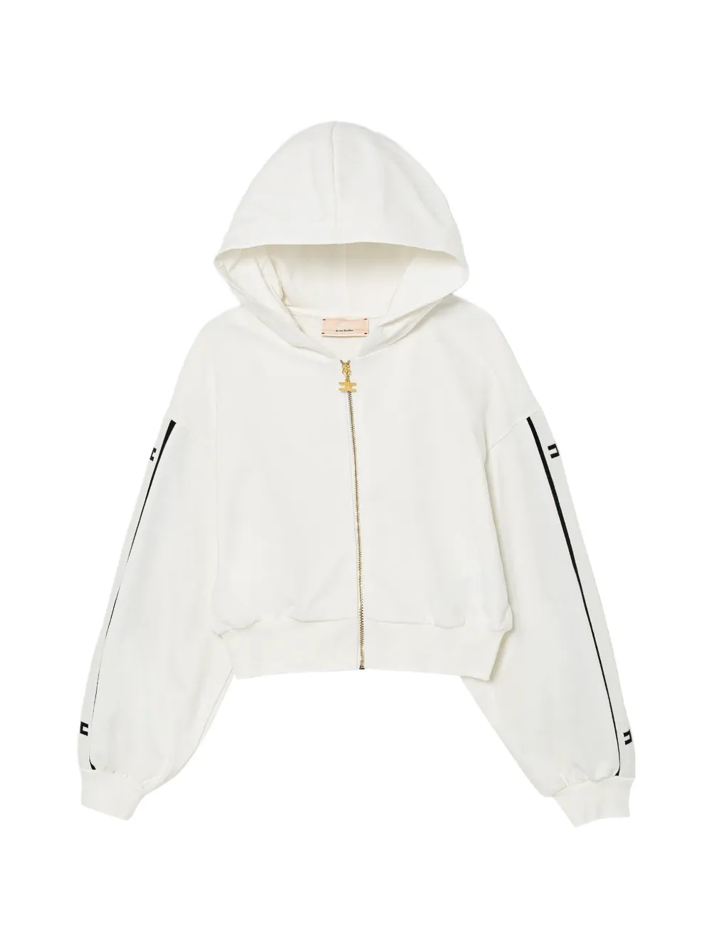 Elisabetta Franchi La Mia Bambina zip-up hoodie - Bianco