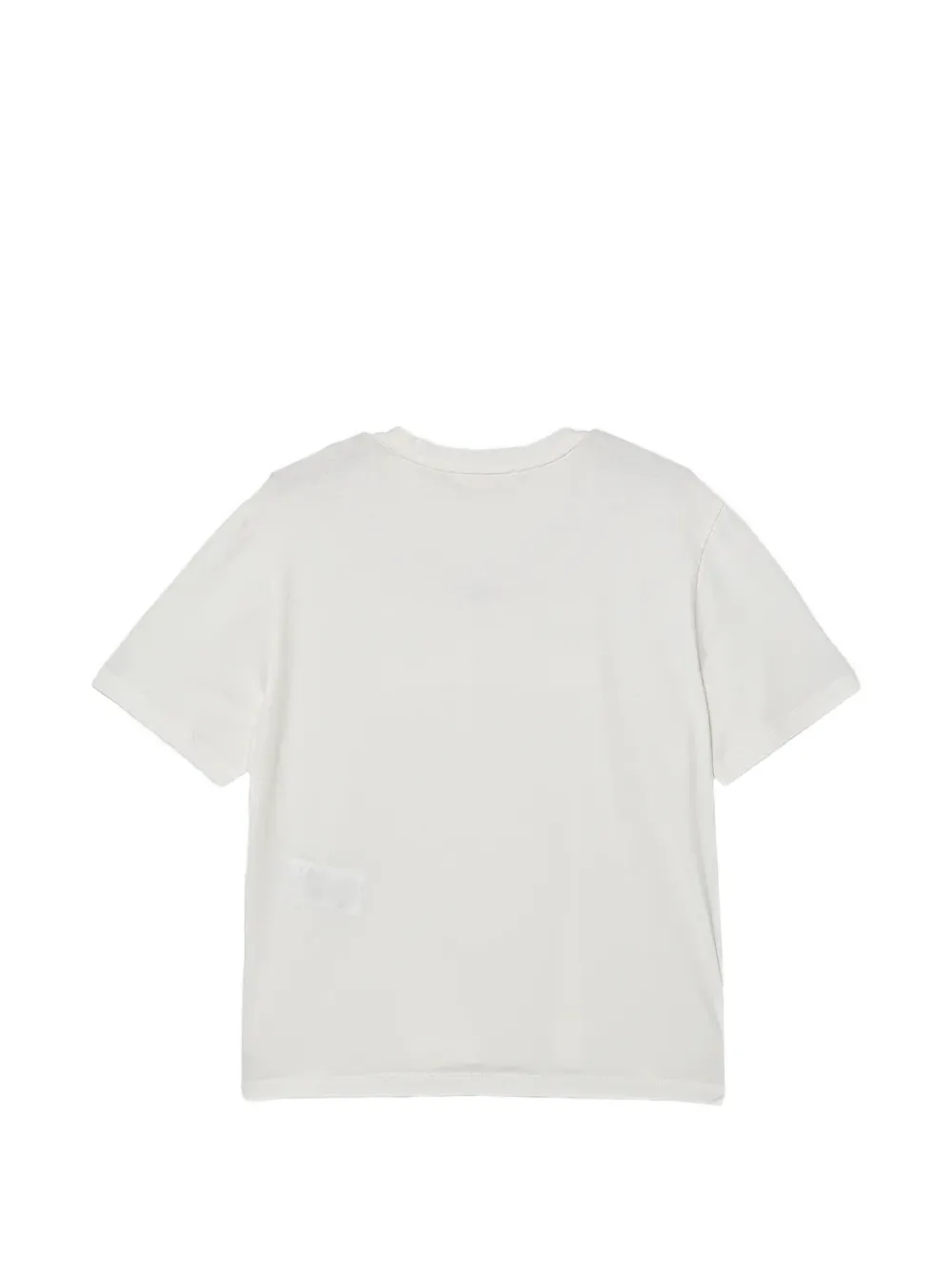 Elisabetta Franchi La Mia Bambina T-shirt met geborduurd logo Wit