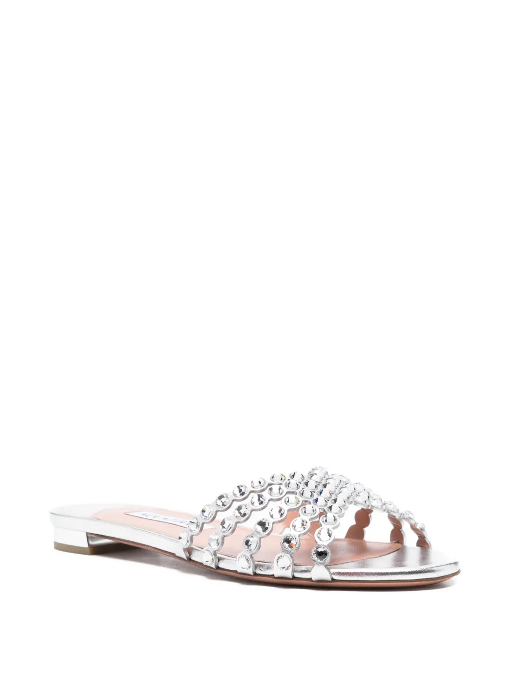 Aquazzura Tequila verfraaide sandalen Zilver