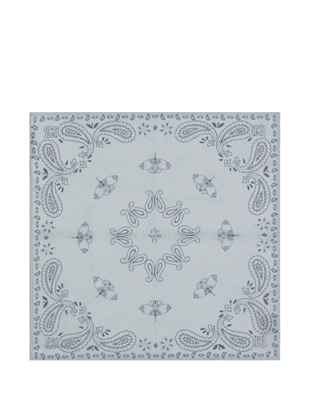 Eleventy Kids paisley butterfly scarf - Blu