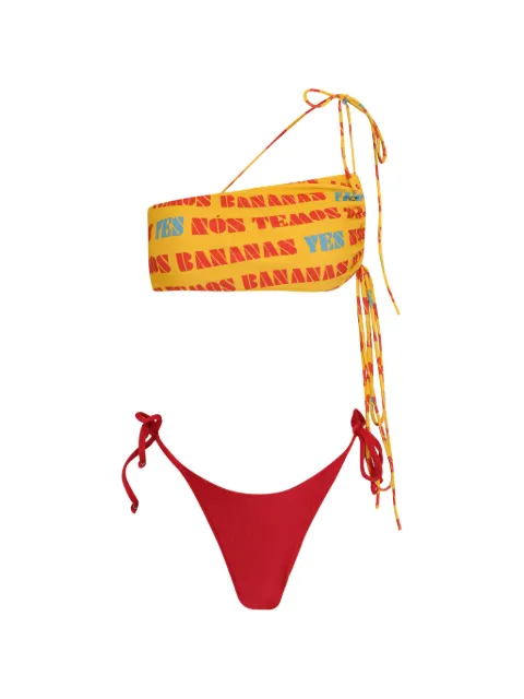 Amir Slama tie-strap printed bikini