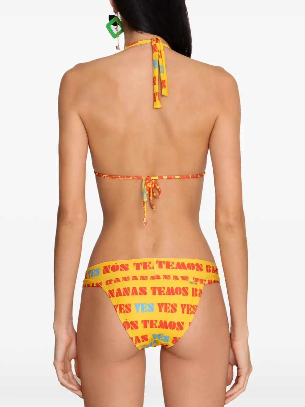 Amir Slama Bikini met gestrikt bandje Geel