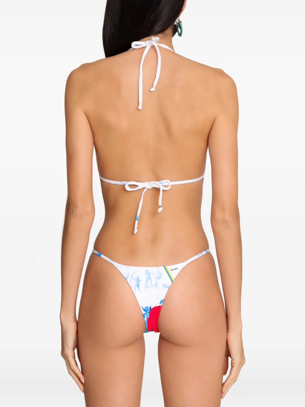 Amir Slama Bikini met bloemenprint Wit