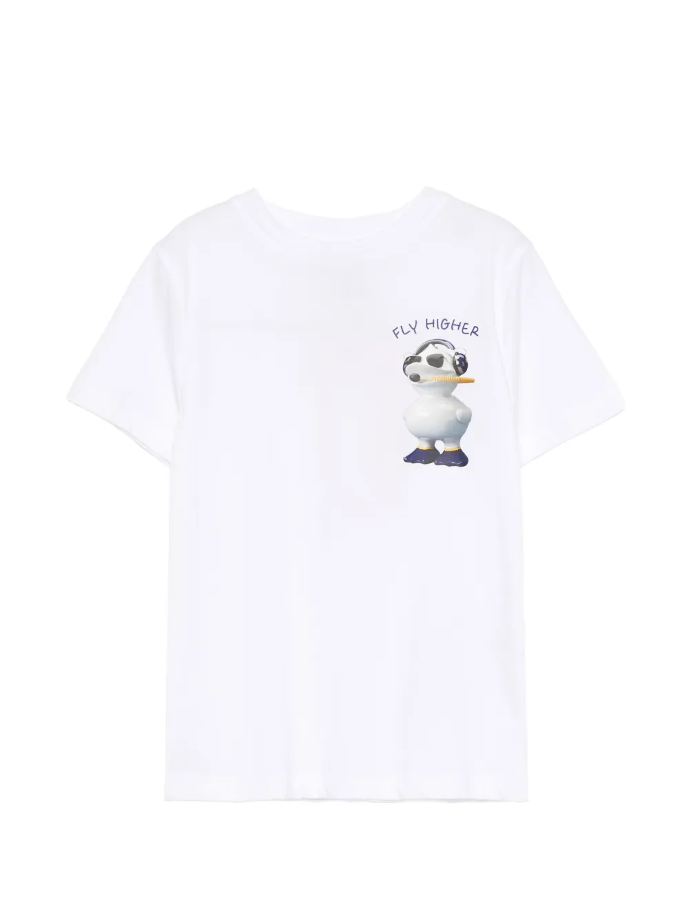 Save The Duck Kids graphic T-shirt - Bianco