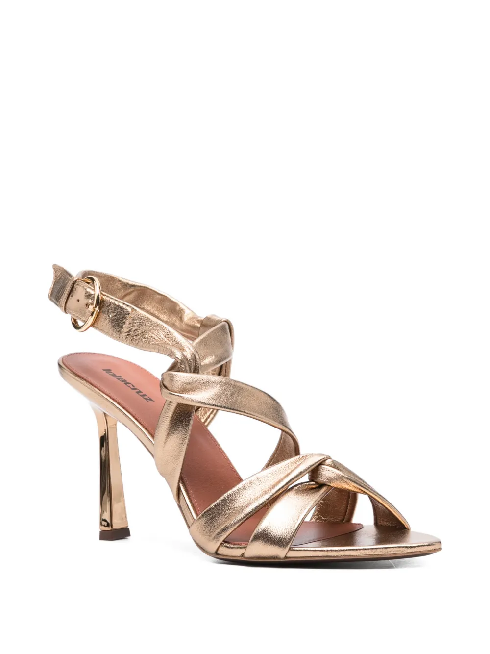 Lola Cruz Arabella geknoopte sandalen Goud