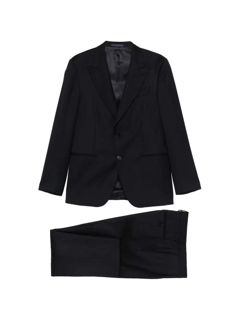 Caruso notch-lapel two-piece suit - Blu
