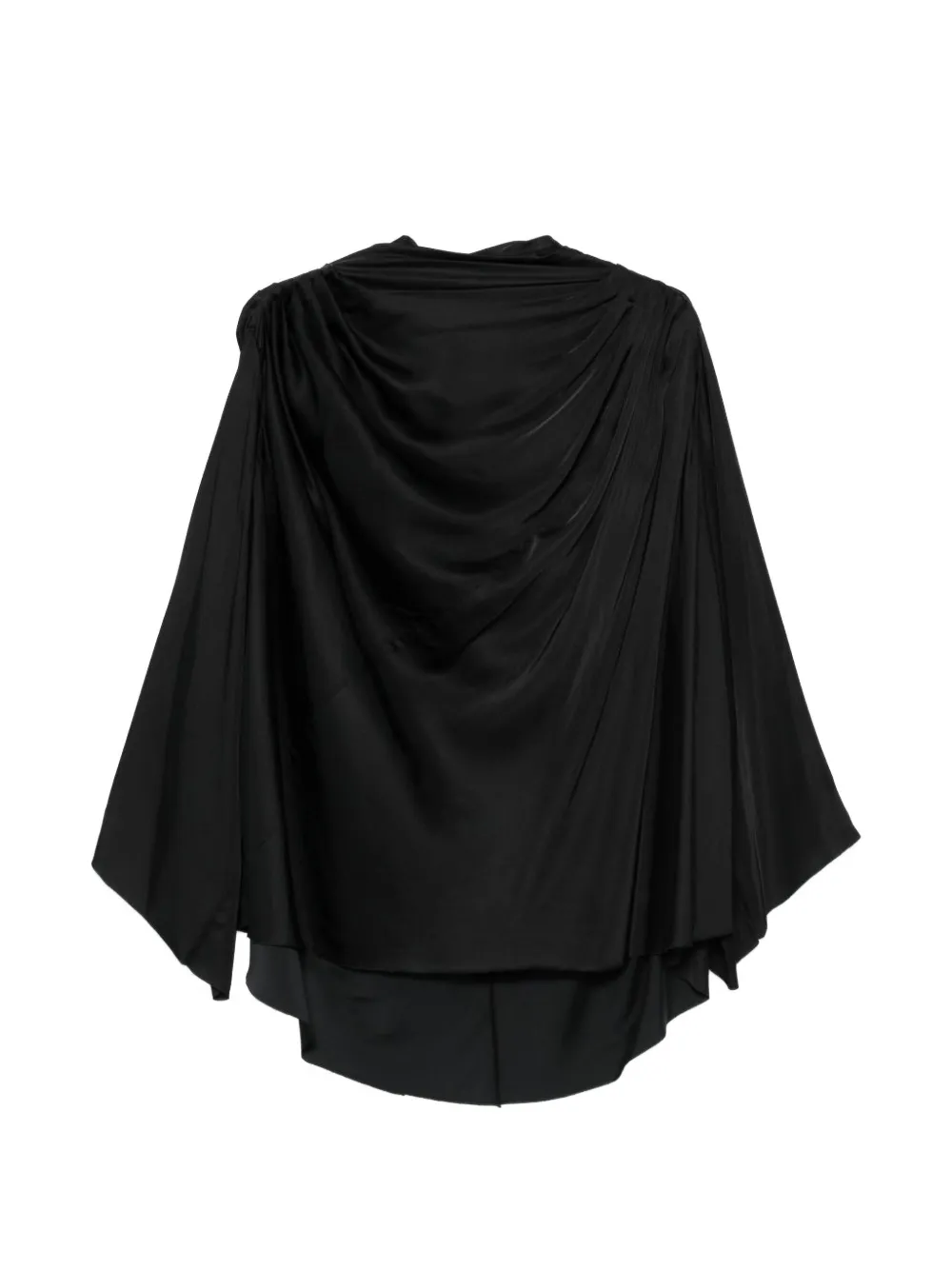 Rick Owens draped button top - Schwarz