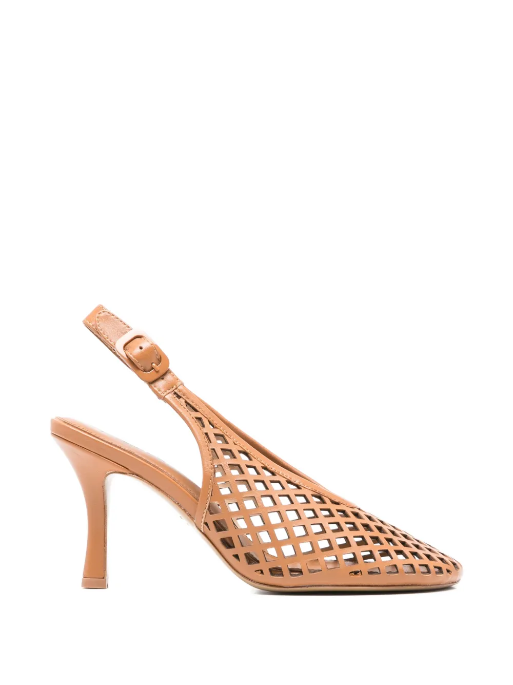 Lola Cruz Pumps Bruna con cinturino posteriore - Marrone