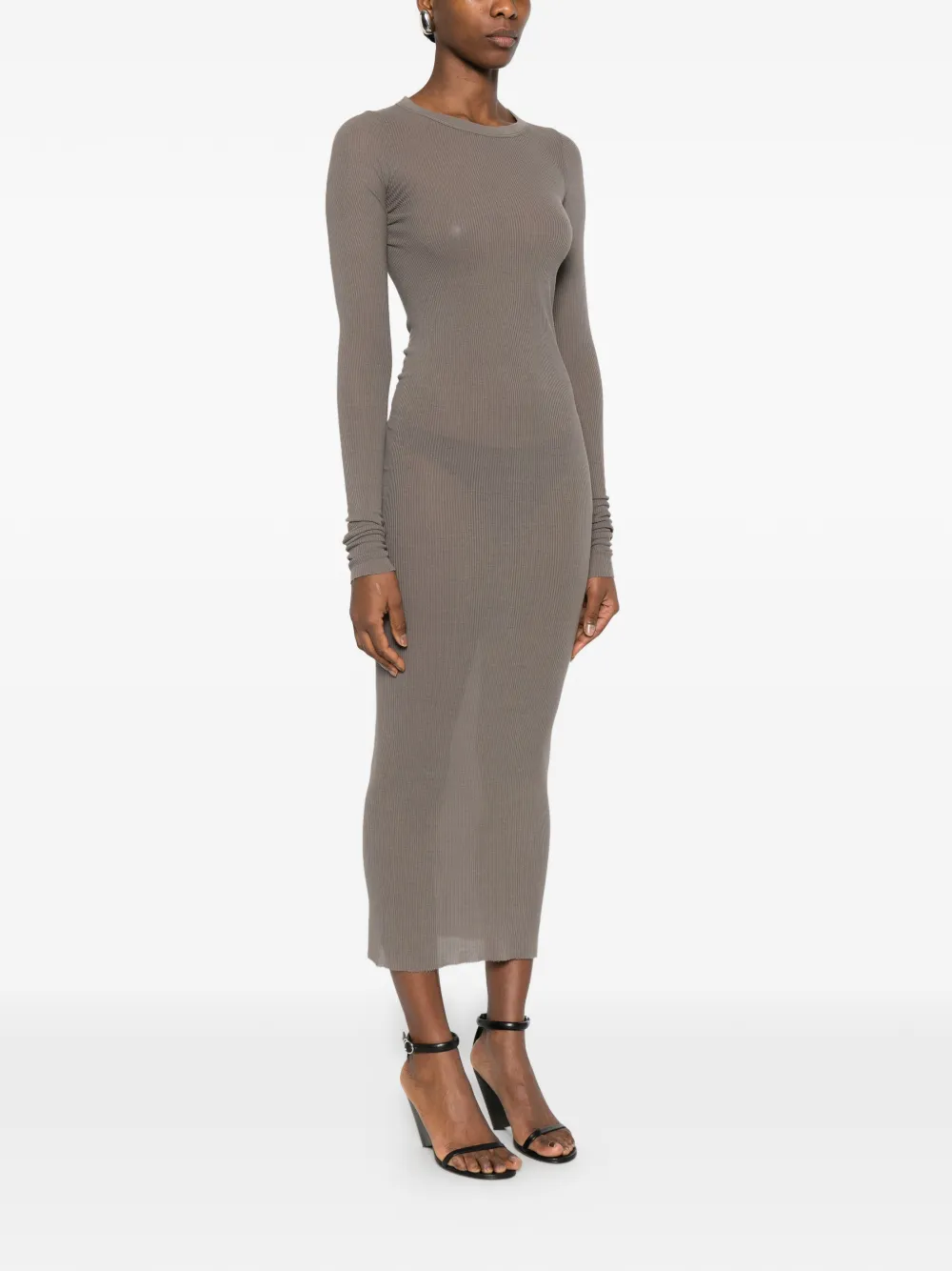  Rick Owens Fitted Dress - Grey 