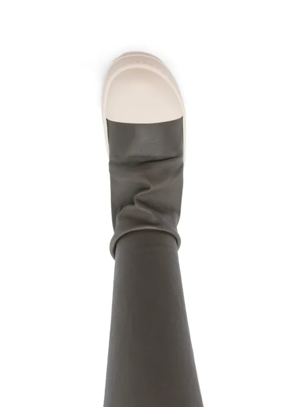Rick Owens ロングブーツ | グレー | FARFETCH JP
