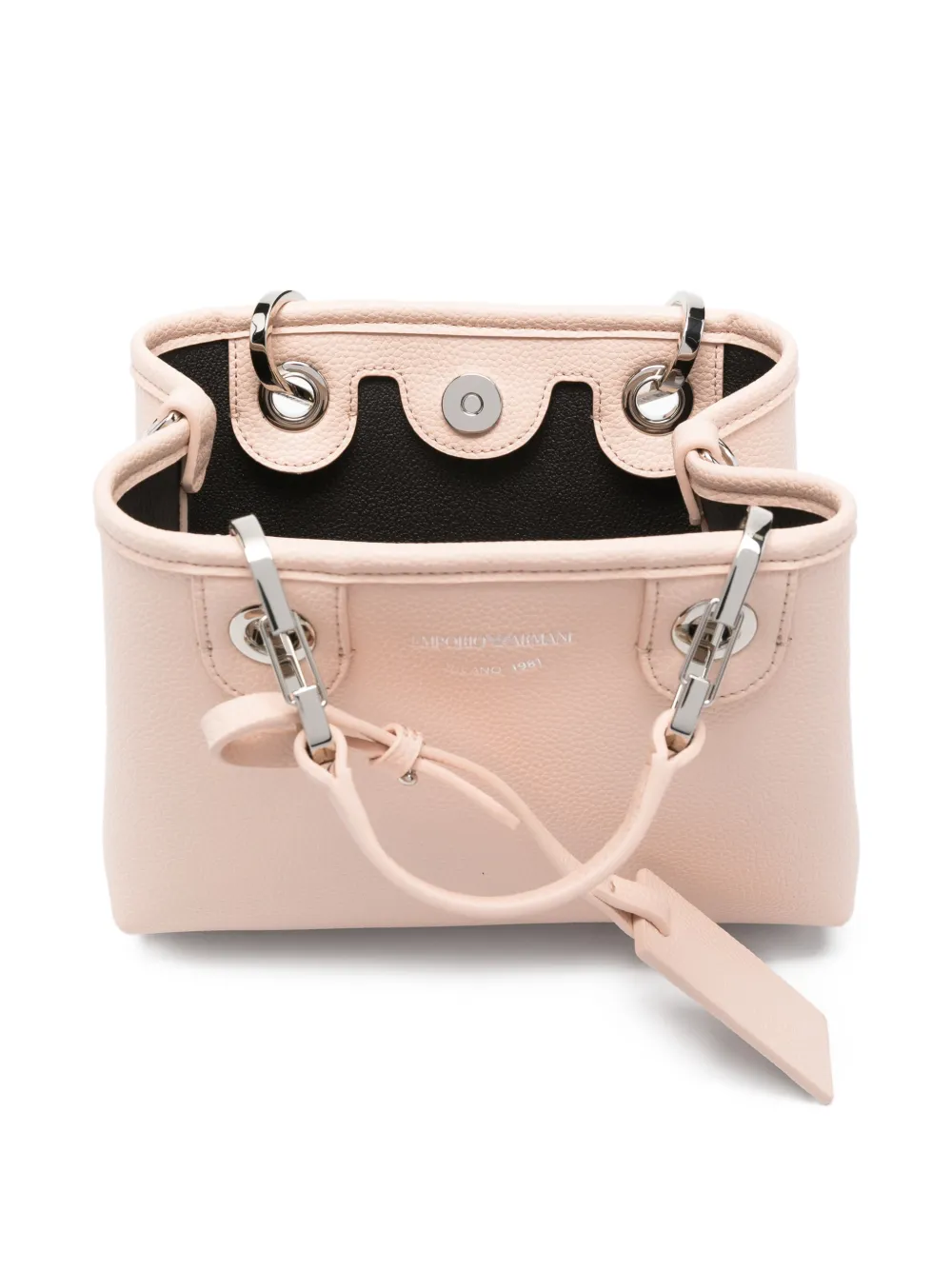 Emporio Armani Myea mini-shopper met handvat Roze