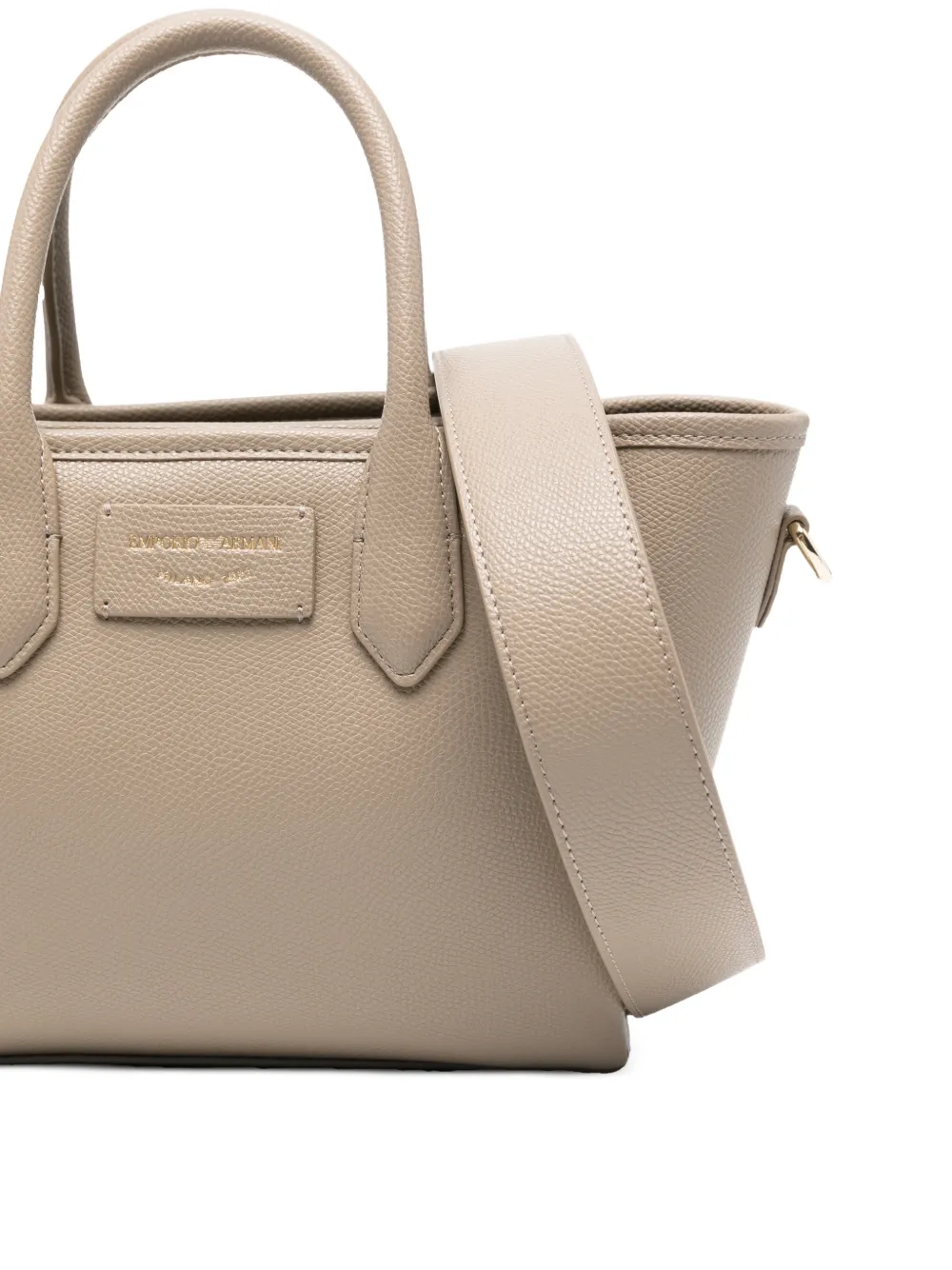 Emporio Armani Heuptas met logoplakkaat Beige