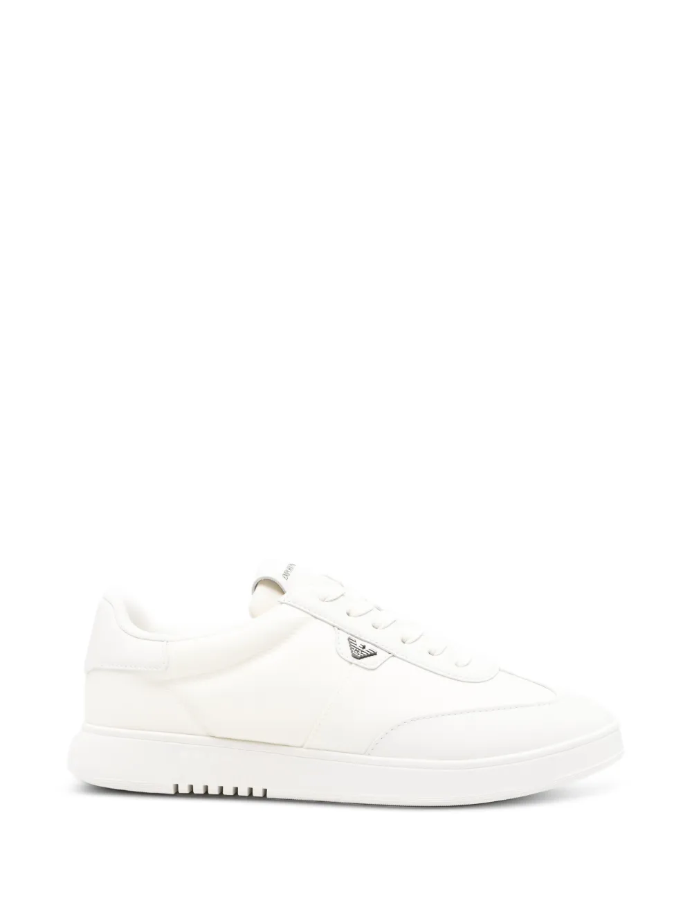 Emporio Armani logo-plaque sneakers - Bianco