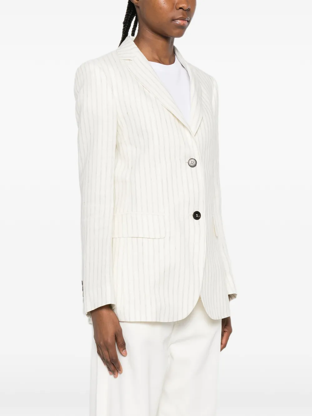Striped Button Jacket