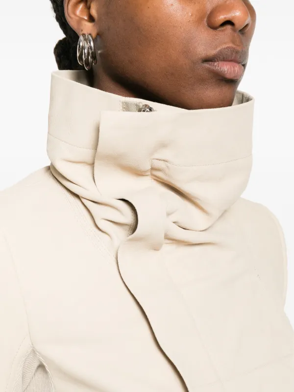 Rick Owens Asymmetric Zip Jacket | Neutrals | FARFETCH SG