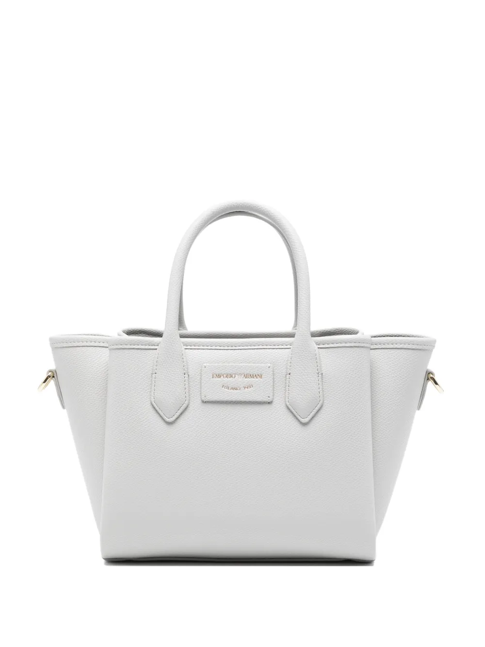 Emporio Armani logo-patch tote bag - Grigio