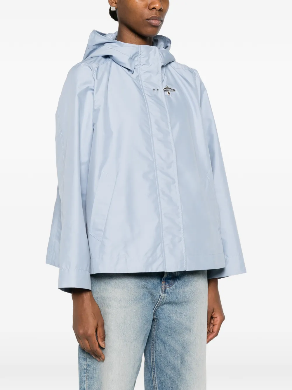  Fay Hooded Zip-fastening Jacket - Blue 