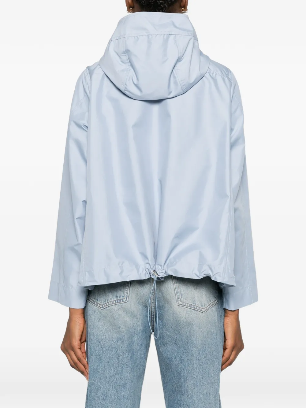 Fay Short Parka In Technical Poplin With Hook In Multi