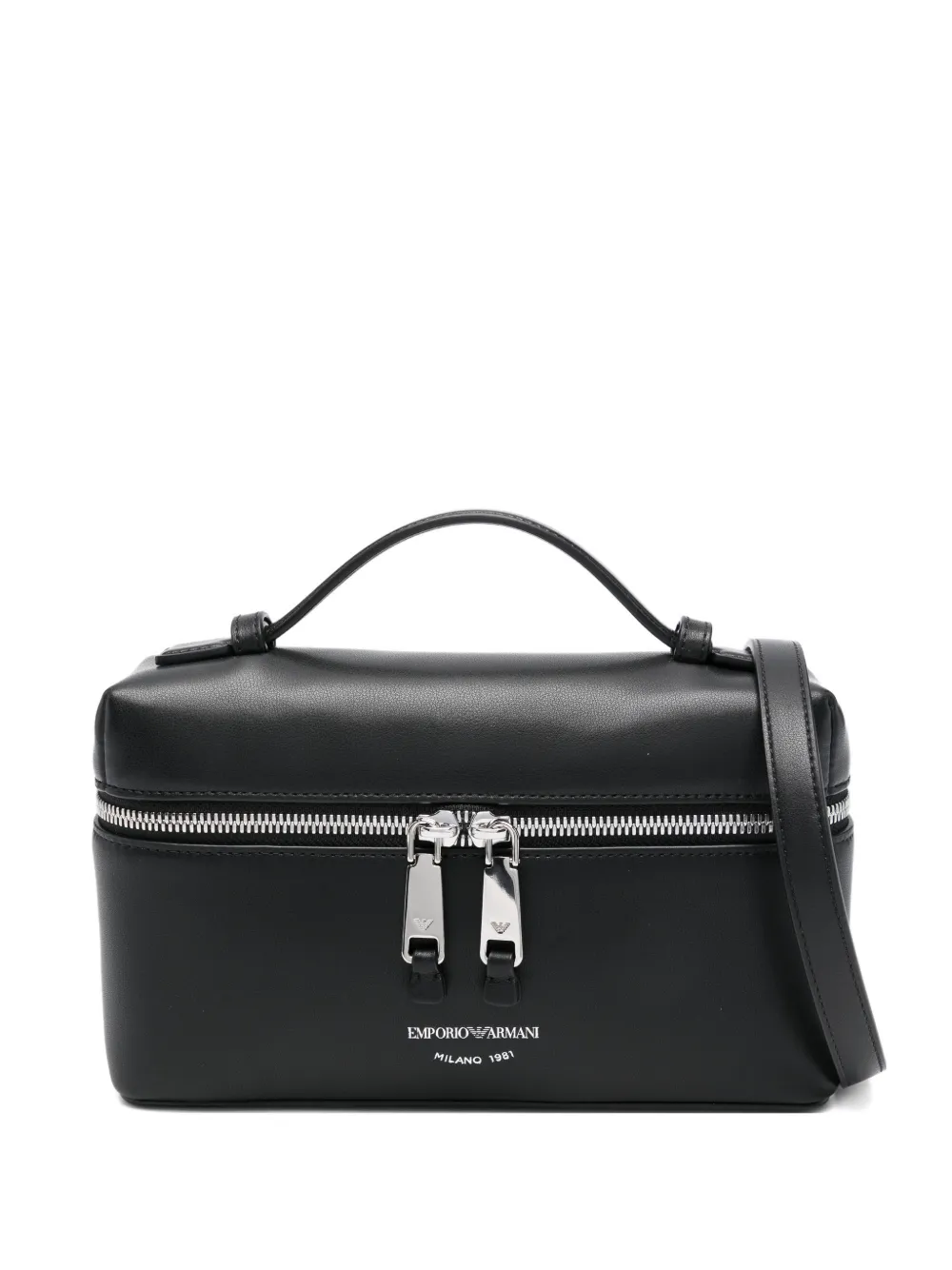 Emporio Armani zip-around tote bag - Black