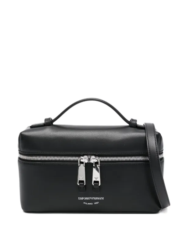 Emporio Armani ジップ ハンドバッグ | ブラック | FARFETCH JP