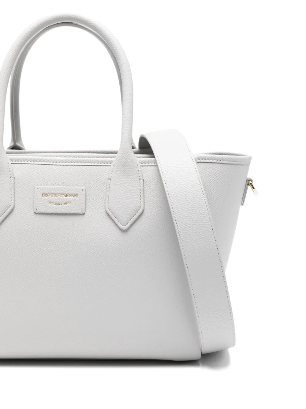 Emporio Armani Shopper met logopatch Grijs