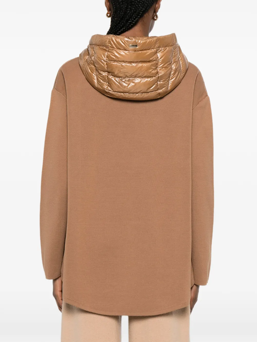 Herno Gewatteerd jack met capuchon Beige
