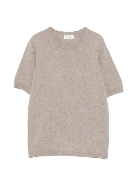 Soft Goat round-neck short-sleeve sweater