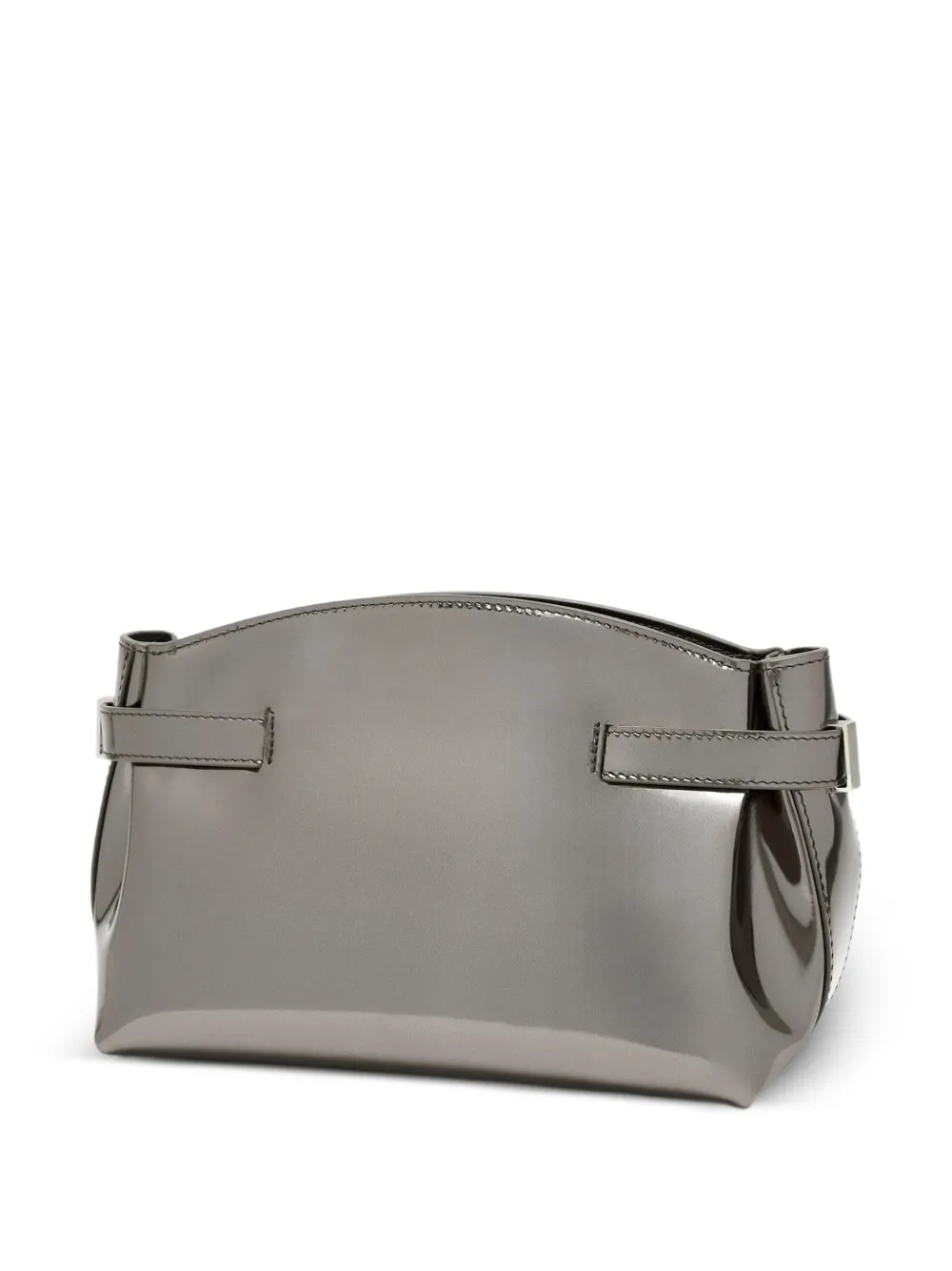 Ferragamo Clutch verfraaid met kristallen Grijs