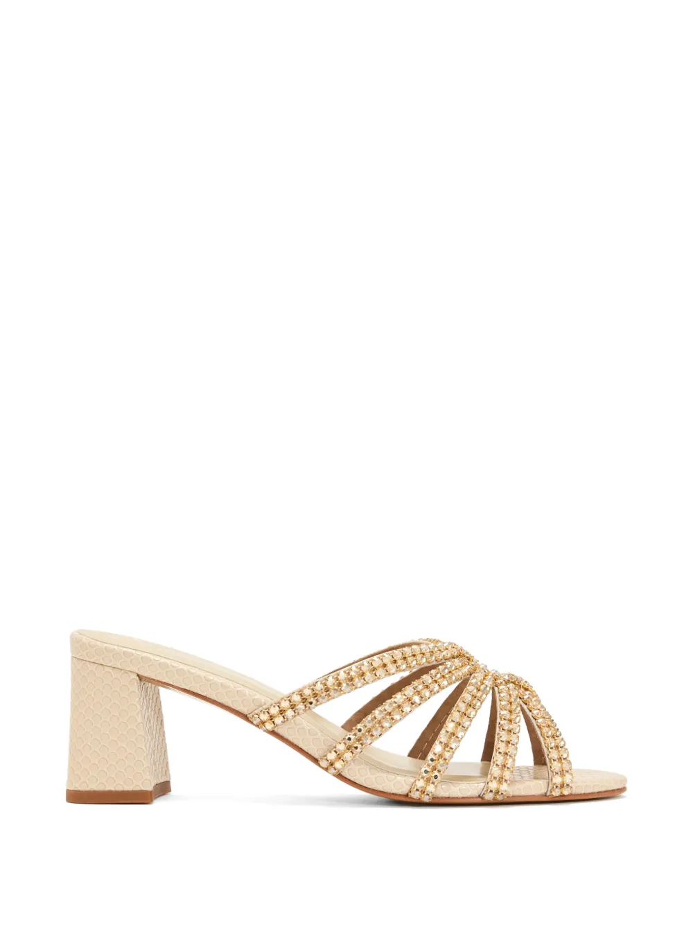 Nicoli Embellished Strappy Mules In Multi