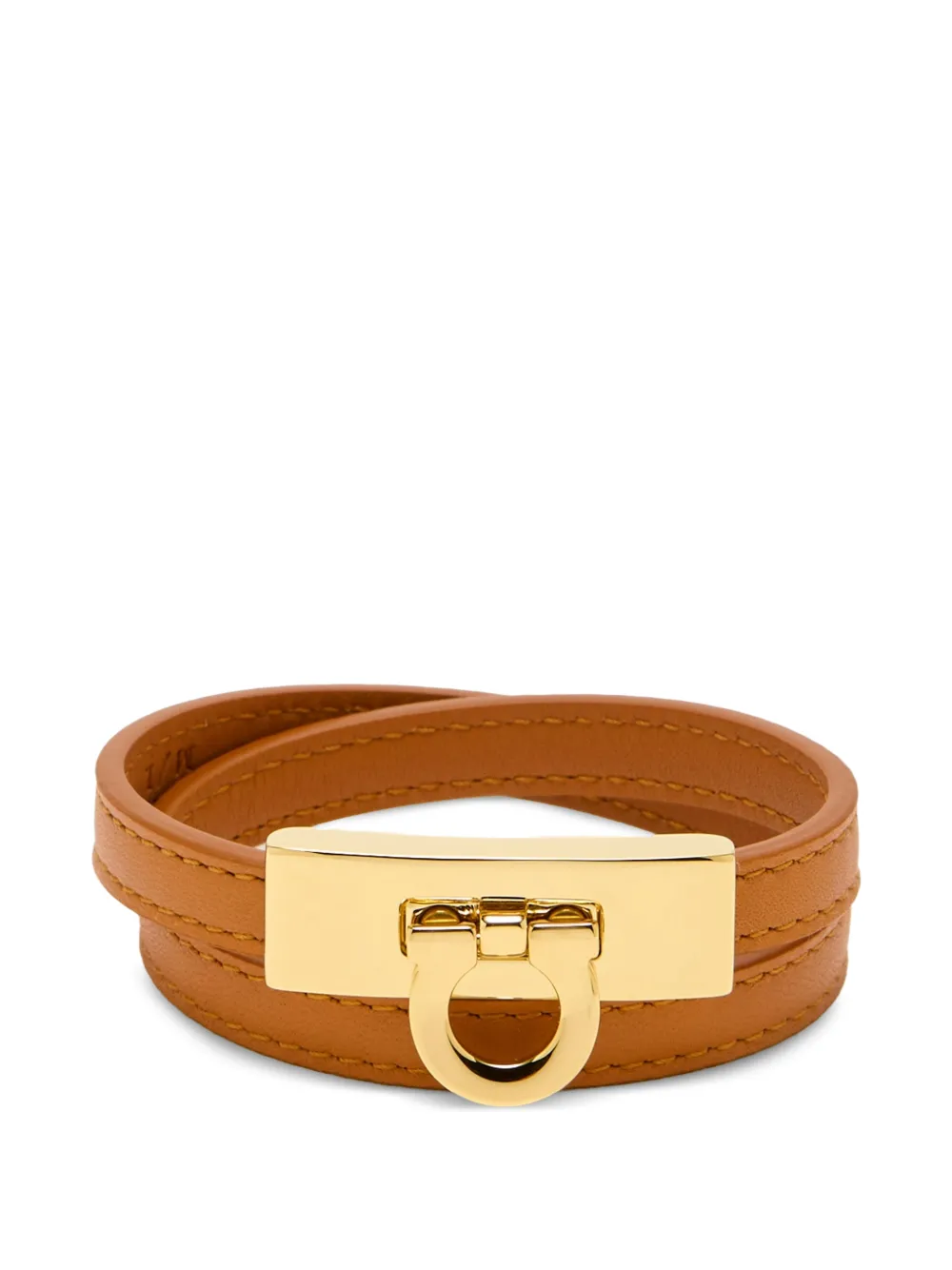 Ferragamo double strap lock bracelet - Gold