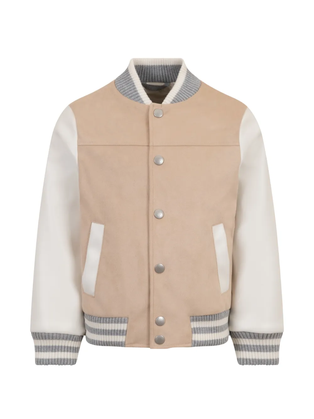 Eleventy Kids suede panel jacket - Toni neutri