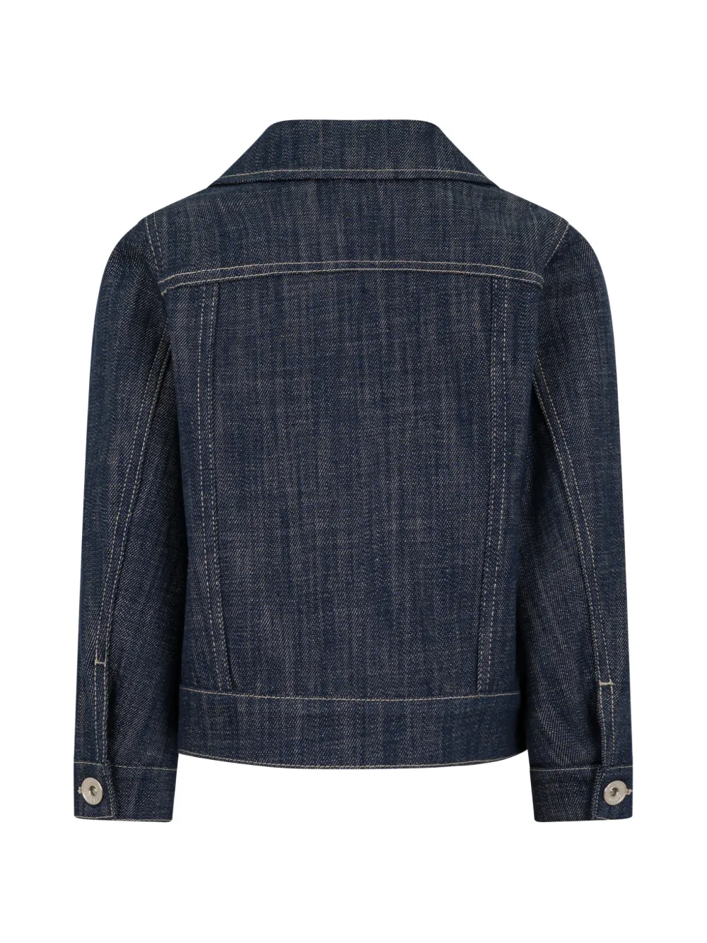  Eleventy Kids Button Front Jacket - Blue 