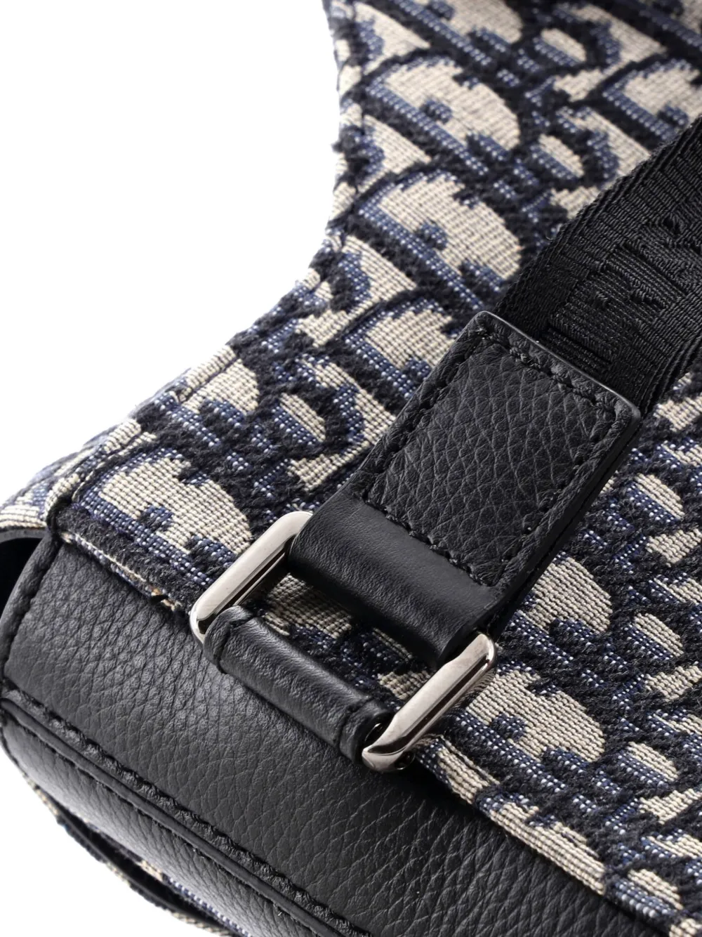 Saddle Rectangular Pouch Oblique Canvas Crossbody Bag