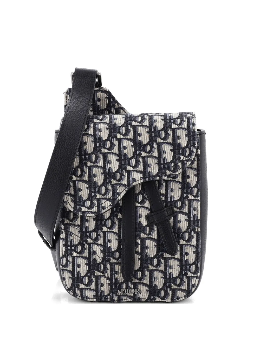 Christian Dior Pre-Owned Saddle Rectangular Pouch Oblique Canvas crossbody bag - Blu