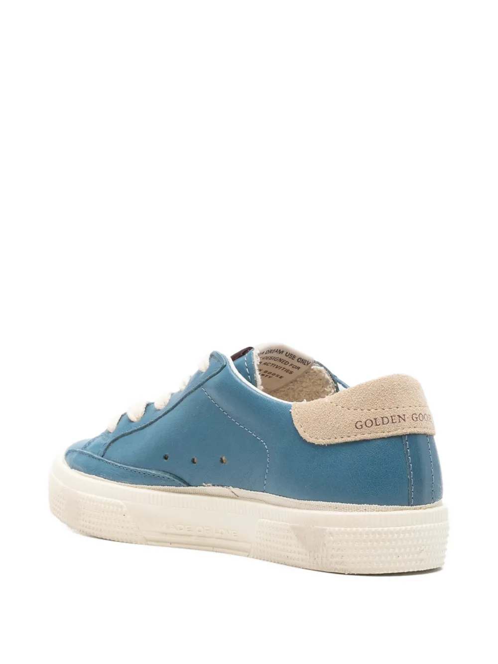Golden Goose Kids May sneakers met ster-applicatie Blauw