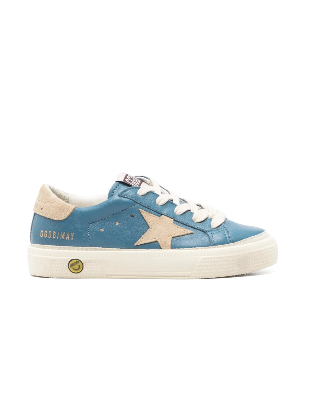 Golden Goose Kids May star-appliqué sneakers - Blu