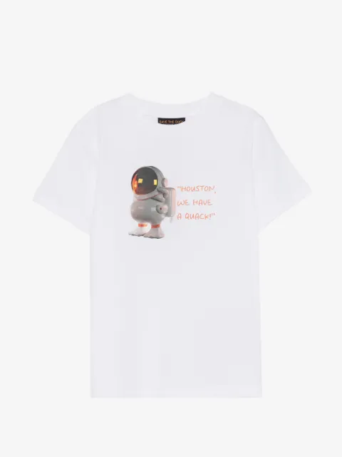 Save The Duck Kids playera con motivo gráfico