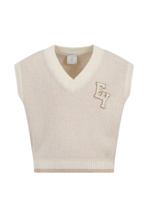 Eleventy Kids chaleco con cuello en V