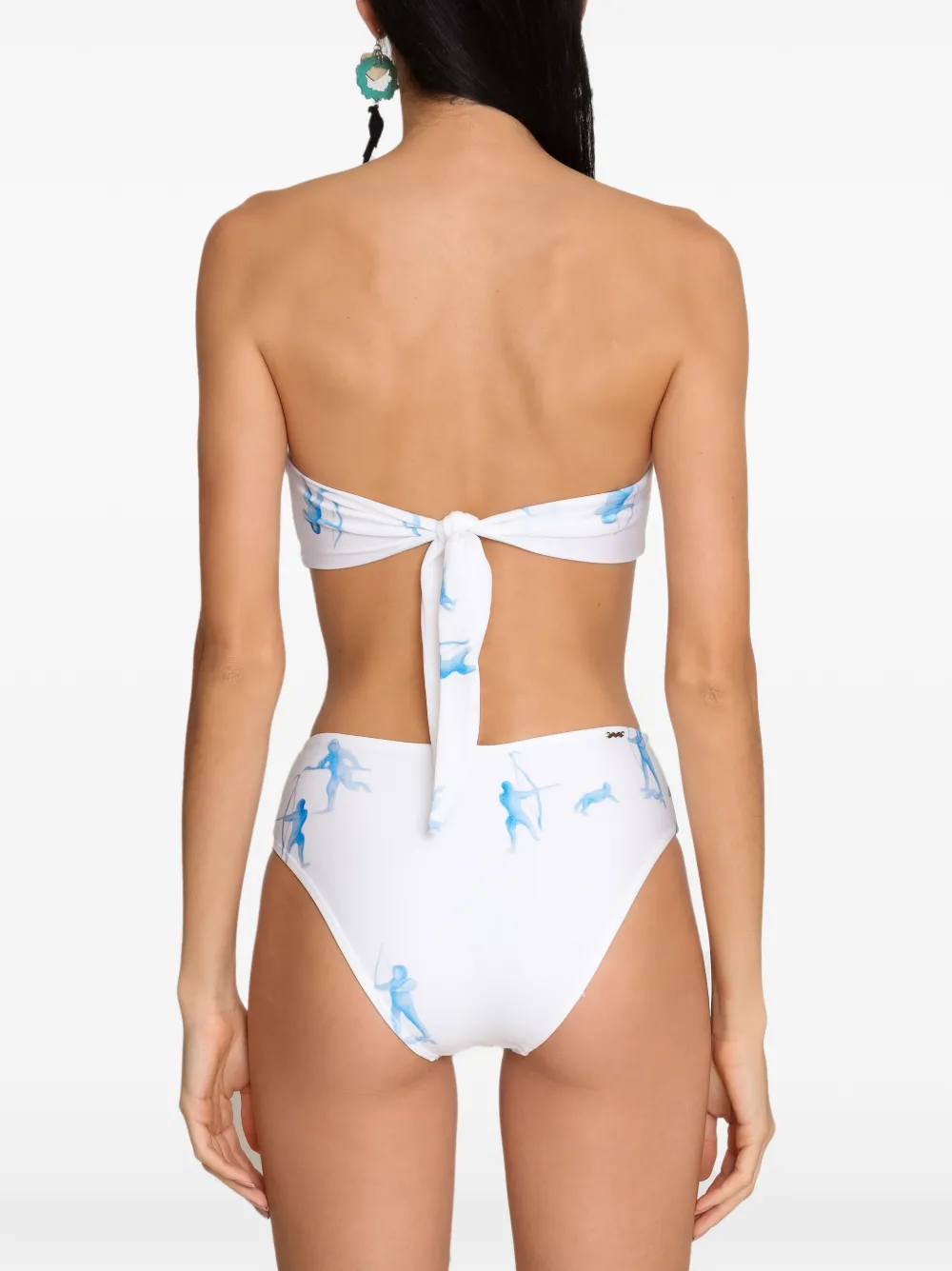Amir Slama Bikini met print Wit