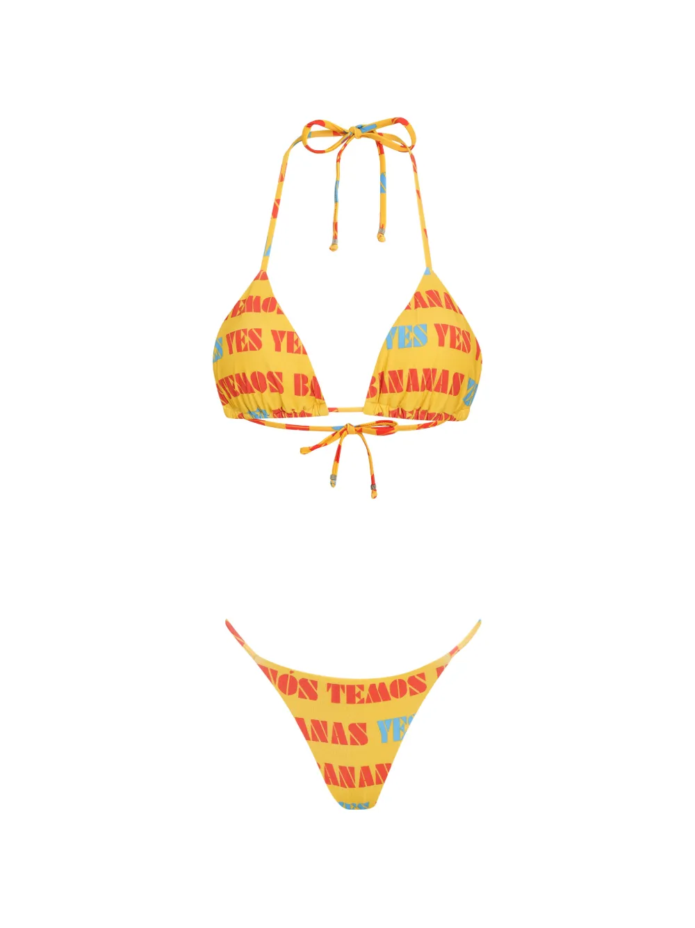 Amir Slama printed bikini - Gelb