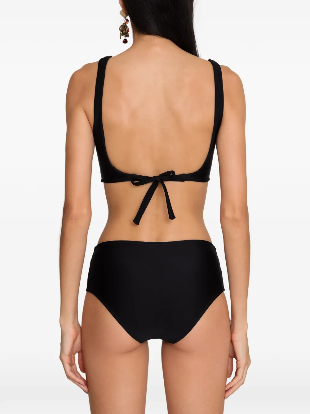 Amir Slama Bikini met verfraaide strik Zwart
