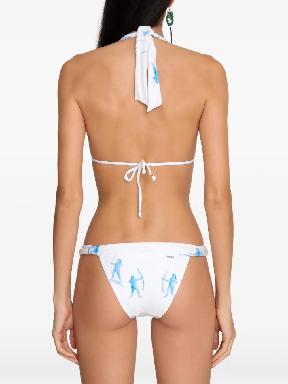 Amir Slama Bikini met print Wit