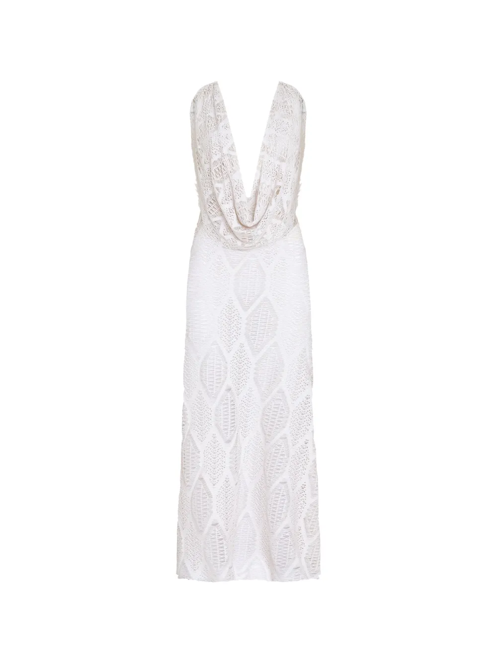 Amir Slama draped maxi dress - Bianco