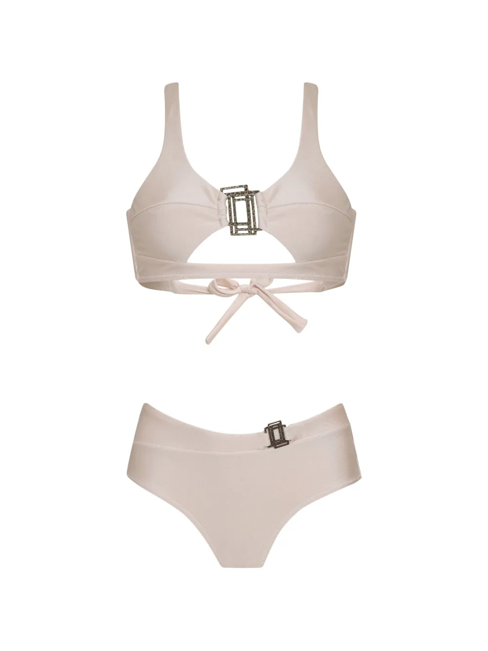 Amir Slama buckle-detail cutout bikini - Toni neutri